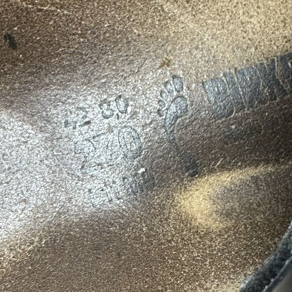 BIRKENSTOCK Arizona Sandals Black Patent Size 42 - Picture 8 of 12